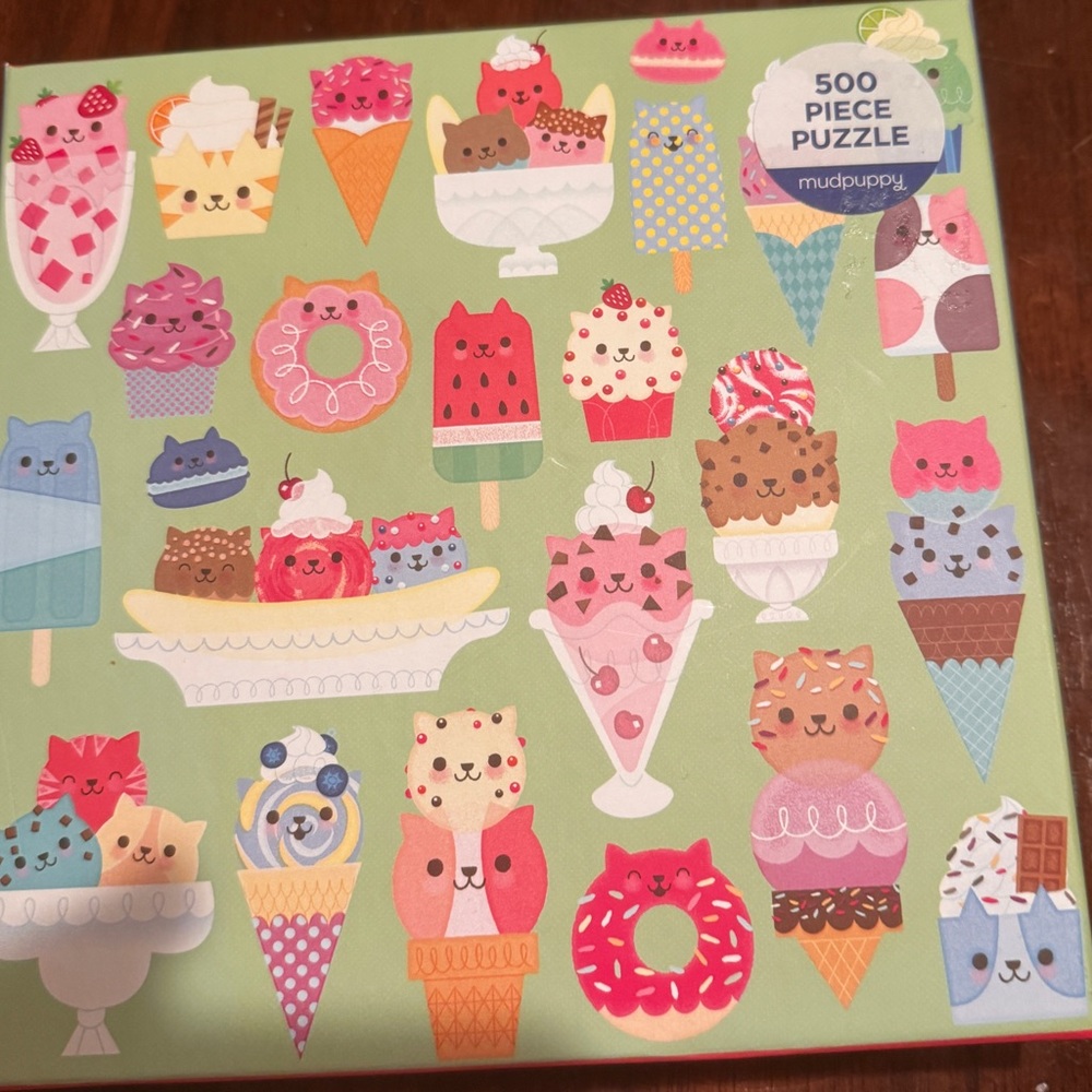 Mudpuppy 500 Piece Puzzle - Cute Dessert Animals